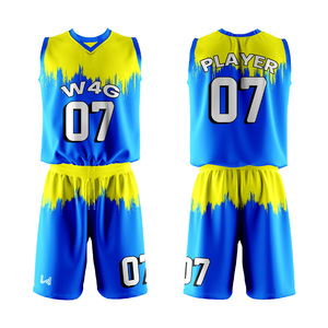 Unisex Custom Made Basketball Uniform Sets Sublimation Printed Breathable Moisture Wicking 100% <b>Polyester</b> Jersey & <b>Shorts</b> Set - Product Image 4