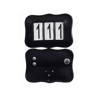 Porte-numéro de course de chevaux en cuir verni durable