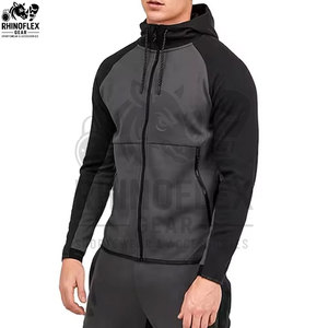 Nuevo Conjunto Deportivo Unisex de Felpa Técnica con Sudadera con Cremallera Estampada y Pantalones, de Secado Rápido, Transpirable y Ajustado para Gimnasio - Product Image 2