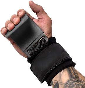 Crochets de musculation personnalisés en gros avec sangles de poignet pour soulevé de terre, tractions, powerlifting - Protection professionnelle robuste - Product Image 3