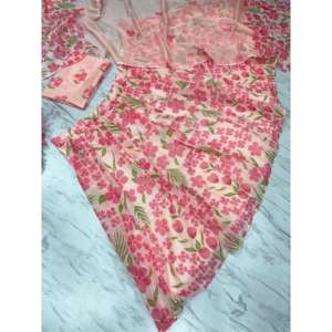 Latest <b>Beautiful</b> Peach Party Wear Lehenga Choli by Heera <b>Creation</b> Size 2XL - Product Image 2