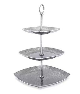 Centerpiece Decor Metal Cake Stand Cake Display Stand Dessert Serving Tray Wedding <b>Table</b> - Product Image 3