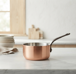 Copper Plated Sauce <b>Pan</b> with <b>Pot</b> Cover Interior <b>Induction</b> Cooker Compatible Portable Durable Sauce <b>Pans</b> - Product Image 1