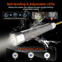 Endoscope industriel à objectif 23mm 40M IP68 Système de caméra d'inspection des égouts étanche Caméra LCD 10.1 "DVR intégré