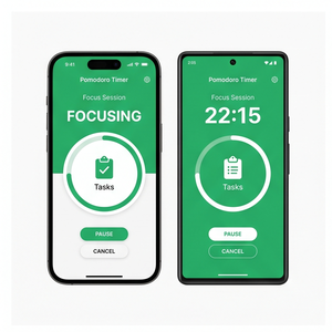 แอปจับเวลา RoyalCraft TeamPomodoro – สำหรับการโฟกัส, จับเวลาเรียน, จับเวลาพักผ่อน และเพิ่มประสิทธิภาพการทำงาน ios/android - Product Image 1