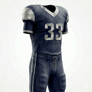 Équipement d'entraînement de football américain en cuir PU, taille officielle américaine, manches courtes - Product Image 4