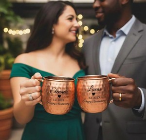 Pure Copper Handmade Mug Stylish Beverage Cup for Healthy Drinking Water Coffee Tea and Juice Daily - Product Image 4