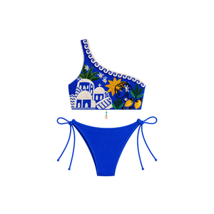 Bikini de Dos Piezas Más Vendido con Tejidos de Algodón/Spandex y Cuentas Hechas a Mano para Mujer, Diseño de Verano, Traje de Baño de Alta Calidad, Conjunto Femenino - Product Image 2