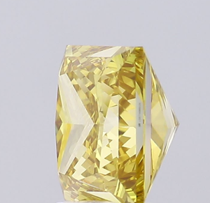 Fabricación de joyería fina con un diamante de laboratorio de corte princesa, color amarillo intenso, brillante, cuadrado, de color radiante. - Product Image 5