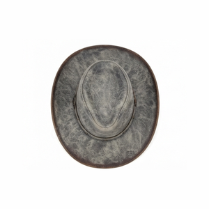 Hot Selling Premium Genuine Leather Cowboy <b>Hat</b> Vintage <b>Western</b> Cowgirl Ranch <b>Hat</b> Custom Branding OEM Wholesale Supplier - Product Image 3