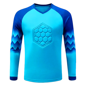 Camiseta Deportiva Personalizada de Manga Larga para Hombre, de Secado Rápido, Antiarrugas, Transpirable, de Poliéster, para Entrenamiento en el Gimnasio - Product Image 1