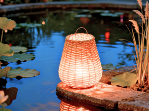 Lampe suspendue en bambou flexible Eco2go Vietnam, fabriquée à la main, éclairage naturel pour Noël, mariages, restaurants, décoration de yoga - Product Image 3