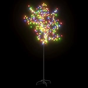 Árbol de Navidad Colorido con Tronco de Plástico Negro y Metal, con Luces Multicolores - Product Image 2