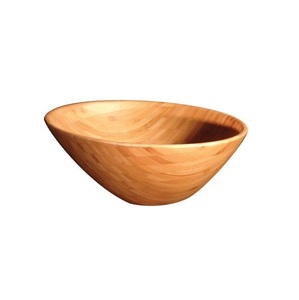 Tazón de Madera de Diseño Fresco para Ensaladas y Servir Alimentos, Tazón de Madera Hecho a Mano y Personalizado, Nuevo para Utensilios de Cocina - Product Image 1