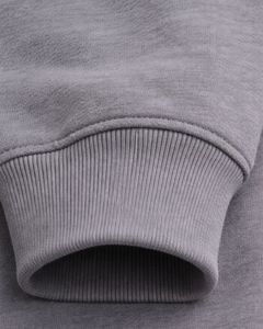 Sweat à capuche gris pour homme avec patte de boutonnage, double poche poitrine, style streetwear décontracté, fabricant OEM personnalisé - Product Image 5