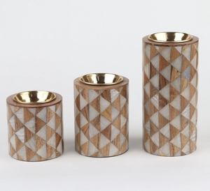 New Style Wooden Incense <b>Bakhoor</b> Burner Set With Chevron Pattern And MOP Inlays For Aromatic Use All-Season At Best Price - Product Image 5