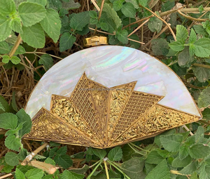 ARTESANÍA DE LUJO Embrague de noche elegante de latón y fregona para mujer El mejor bolso de mano para fiestas de boda con cerradura de latón y diseño elegante - Product Image 2