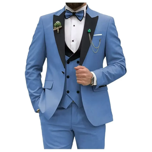 Costume de Mariage Classique Homme 2025 – Ensemble 3 Pièces Slim Fit Simple Boutonnage pour Marié – Vente en Gros - Product Image 5