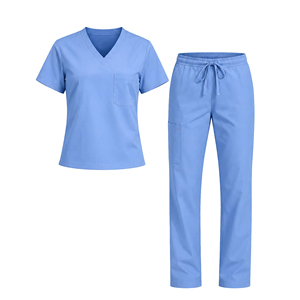 Hospital Use Scrub Nursing Uniform Sets for Unisex Wholesale Custom Logo Medical Scrub Uniform <b>Pockets</b> Customized Color Worsted - Product Image 1