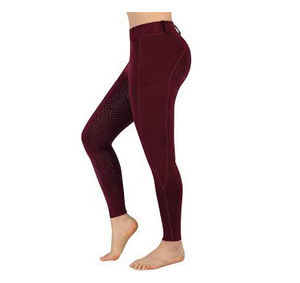 Women <b>High</b> <b>Waist</b> Full Length Knitted <b>Leggings</b> Solid Color Four-Way Stretch Spandex Cotton Button Fly Customized Color Pants - Product Image 1
