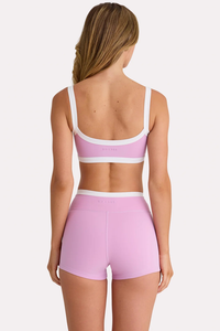 Conjuntos Deportivos de Dos Piezas para Mujer, Ropa de Gimnasio y Yoga, Top Deportivo Sin Costuras con Espalda Cruzada y Pantalones Cortos Tipo Ciclista, Personalización OEM - Product Image 6