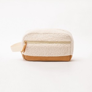 White Sherpa portable toiletry bag with <b>large</b> capacity and multifunctional storage bag suitable for business trips - Product Image 3