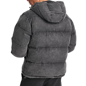 Chaleco Térmico Acolchado Vintage para Hombre, Lavado, Suave, Desteñido, Estilo Urbano Informal, Aislante para Invierno, Secado Rápido, con Logotipo Frontal - Product Image 2