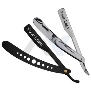 Navaja de Afeitar Clásica Personalizada de Acero Inoxidable para Hombre, Afeitadora Suave Barbero, Navaja de Afeitar Clásica para Barberos Profesionales - Product Image 5