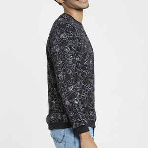 เสื้อสเวตเชิ้ตผู้ชายคุณภาพสูง ผ้าฝ้าย 100% ออกแบบโลโก้ได้ตามต้องการ พิมพ์ลายดิจิทัล ระบายอากาศได้ดี เป็นมิตรกับสิ่งแวดล้อม เหมาะสำหรับฤดูหนาว รับผลิตแบรนด์ส่วนตัว - Product Image 2