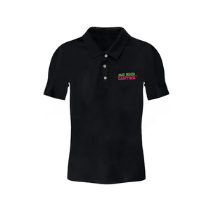 Polo de Manga Corta para Hombre, 200G, Negro, con Bordado de Logotipo Personalizado, 35% Algodón, 65% Poliéster, para Golf o Trabajo - Product Image 5