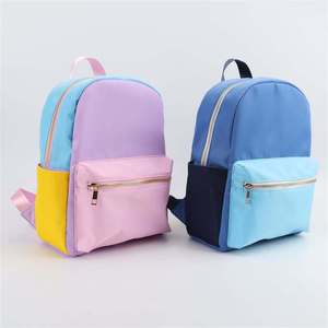 Fashionable Waterproof Nylon <b>Backpack</b> for Women and Teens Trendy Color Block Daypack for Travel and School bag <b>student</b> bag - Product Image 3