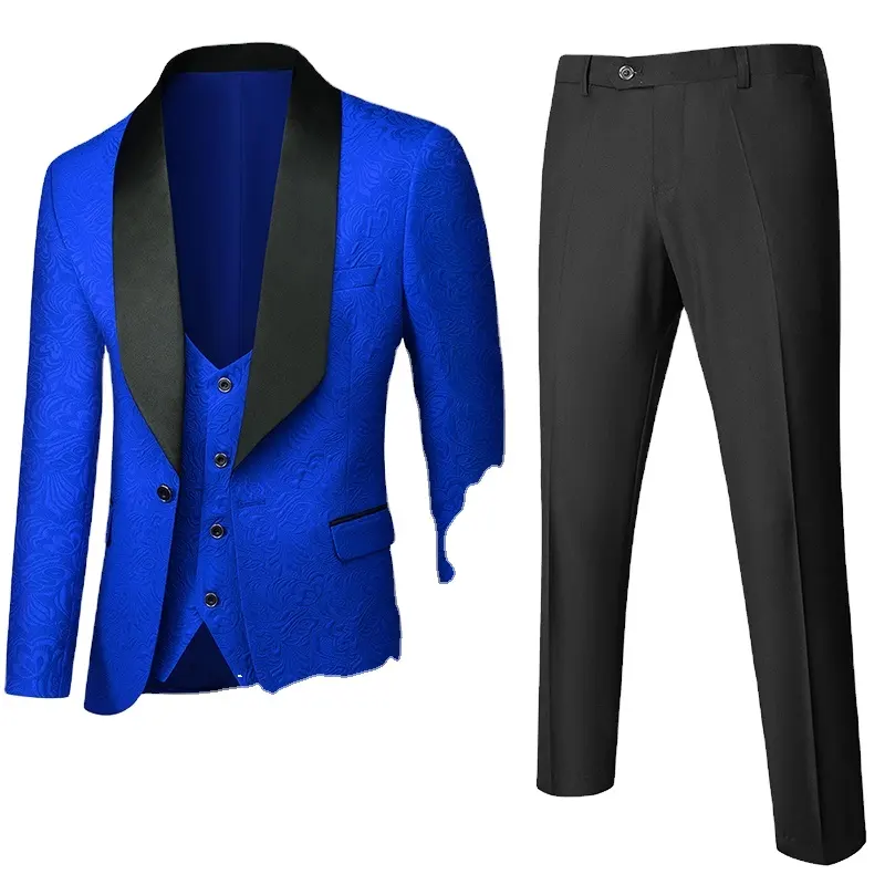 Janceber HZ18 2021 vestes de Smoking Design italien 3 pièces costume Terno de marié pour hommes costumes de mariage pour hommes