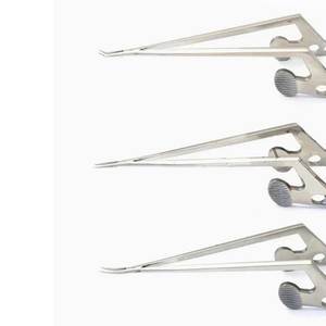 Porte-aiguilles à baïonnette k, 3 pièces, 200mm, instruments chirurgicaux en acier inoxydable, outils de microchirurgie pour salle d'opération, qualité allemande - Product Image 1