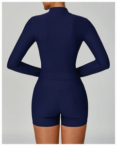 Conjunto Deportivo de Cintura Alta para Mujer, de Secado Rápido, Efecto Segunda Piel, con Cierre Trasero, Ecológico, Transpirable, Spandex/Nylon - Product Image 5