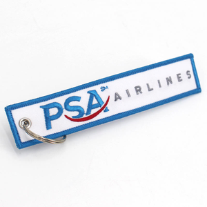 Porte-clés en tissu brodé avec logo de marque personnalisé, anime, pour cadeaux promotionnels, autres bijoux - Product Image 1