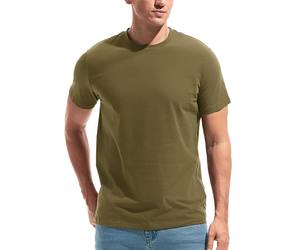 Camiseta Casual de Verano de Estilo Simple, Manga Corta, Lisa, 100% Algodón, Corte Regular, Transpirable, Antiarrugas, para Hombre, RAPID - Product Image 2