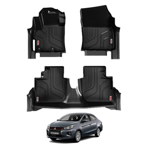 Mitsubishi Attrage 2020 + Tapis de voiture toutes saisons robustes personnalisés Intérieur inodore de haute qualité en TPE du Vietnam - Product Image 4