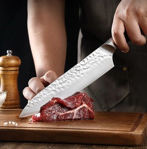 Custom Handmade Seven-Piece Chef <b>Set</b> Damascus Steel Blades 3.9in Blade Length Straight Edge Ambidextrous <b>Sharp</b> Durable Wooden - Product Image 4