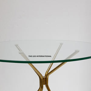 Tables basses en verre transparent et fer, idéales pour salon, chambre, bureau à domicile, appartement – Produits tendance industriels - Product Image 4