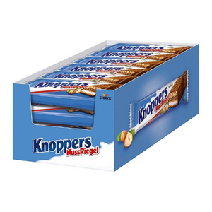 Nouveaux Knoppers NussRiegel, paquet de 24, 40g, barres de gaufrettes au chocolat et aux noix, chocolat de qualité professionnelle - Product Image 1