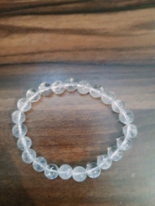Bracelet Amaira Jewels SM-26 classique en perles de quartz imitation perle, forme boule, vintage, unisexe, bijoux de mariage, cadeau - Product Image 1