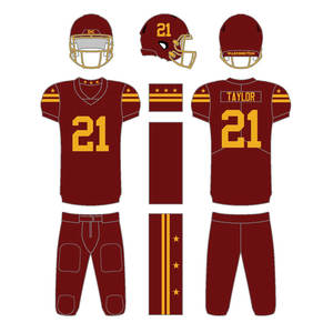 Tenue de football américain personnalisée pour équipes jeunes – Ensemble maillot d'entraînement vierge en twill sublimé pour le football américain – Vente en gros - Product Image 2