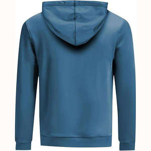 เสื้อฮู้ดดี้ผู้ชายสไตล์ลำลอง ผ้าฝ้ายหนา 100% ทรงหลวม ตกแต่งลายปักแบบเรียบง่าย ดีไซน์โอเวอร์ไซส์ สำหรับฤดูหนาว - Product Image 4