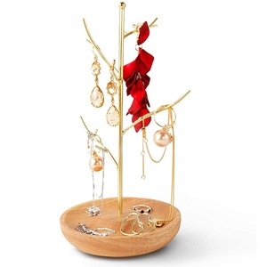 Elegant Metal Jewelry Organizer Stand <b>Earring</b> <b>Holder</b> Display Rack Necklace Storage Stand for Necklace and <b>Earrings</b> Storage - Product Image 3