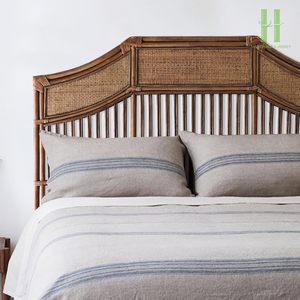 Best Seller Rattan Bed with Simple <b>Headboard</b> Headbed <b>Panels</b> Use For Home And Hotel Furniture Factory Direct Rattan 2026 - Product Image 2