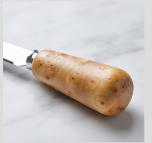 Cuchillo para queso de acero inoxidable con mango de imitación madera, herramienta manual para queso, para tablas de cocina y vajilla - Product Image 2