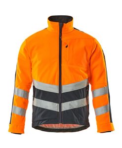 Waterproof <b>Hi</b> <b>Vis</b> <b>Softshell</b> <b>Jacket</b> Men Outdoor Construction Safety Workwear - Product Image 2