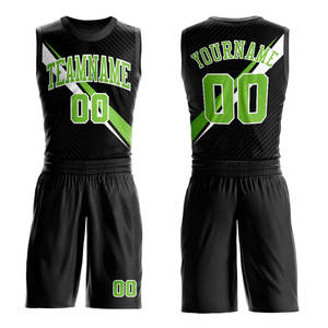 Conjunto de Uniforme de Baloncesto Personalizado para Hombre, Talla Grande, con Logotipo y Color a Elección, Camiseta de Manga Corta Reversible de Malla, 100% Poliéster - Product Image 4