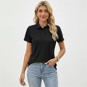 เสื้อยืดผู้หญิงรักษ์โลก ผ้าฝ้าย 100% สำหรับโปรโมชั่น - รับผลิตแบบ OEM/สกรีนโลโก้ด้านหน้า พิมพ์ลายดิจิตอล แขนสั้น - Product Image 4