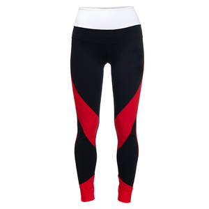 Leggings blancs pour femmes, taille mi-haute, en polyester uni avec dentelle, séchage rapide, légers, extensibles, pour l'entraînement, la course et le yoga - Product Image 1